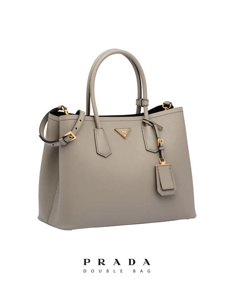 prada saffiano double bag